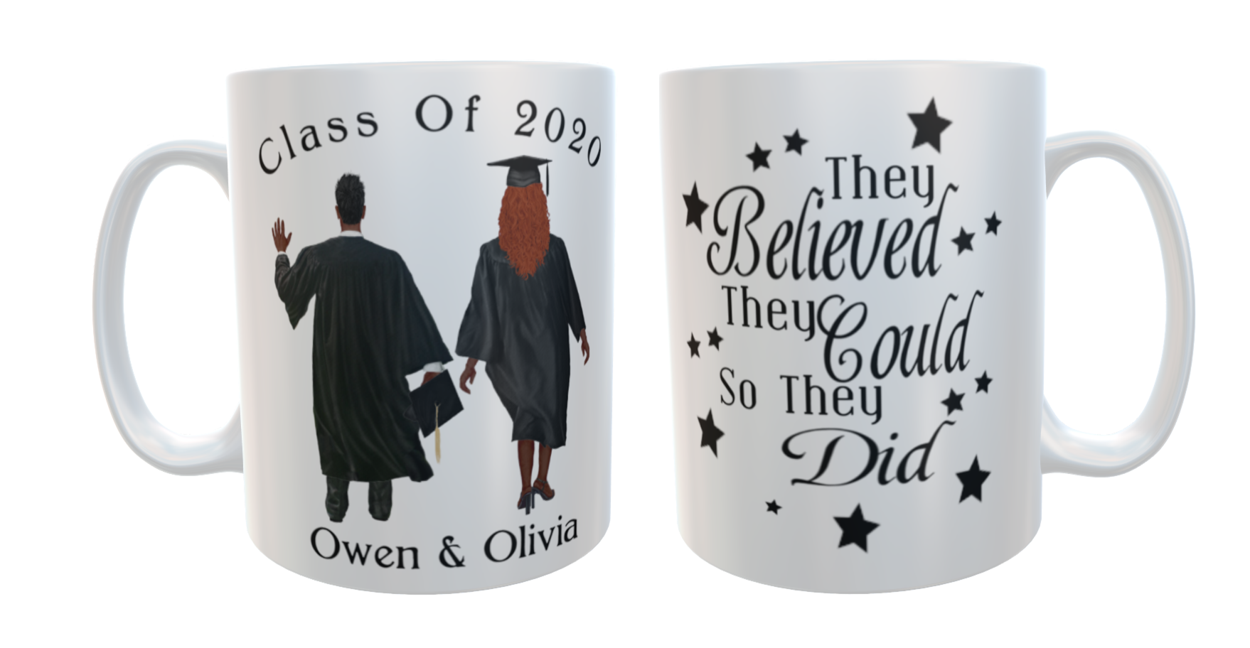 Graduation Mug Male and Female Students, Custom graduation Mug